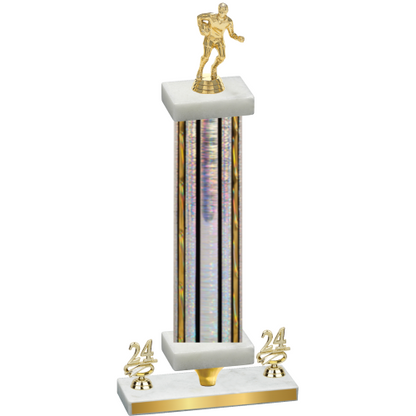 Premium Single Silver Glacier Year Rugby Trophy