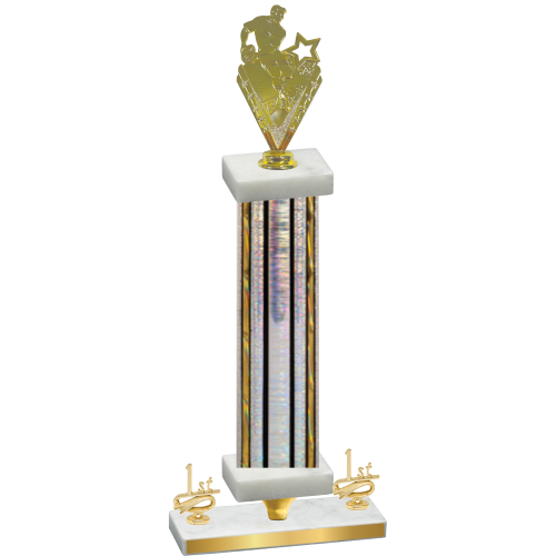 Premium Single Silver Glacier First Place Rugby Trophy