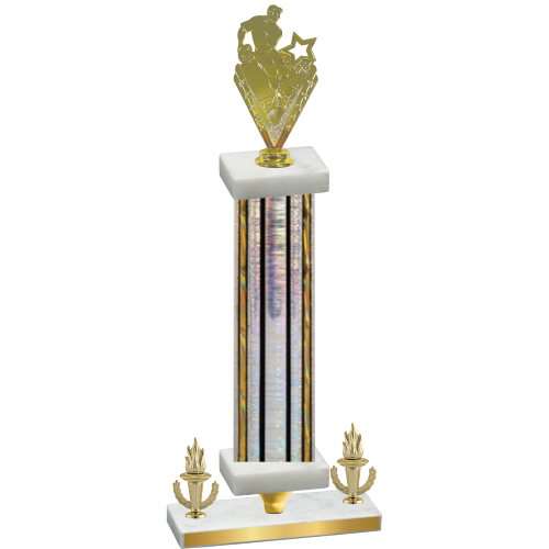 Premium Single Silver Glacier Victory Rugby Trophy