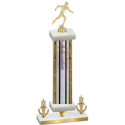 Premium Single Silver Glacier Victory Running Trophy