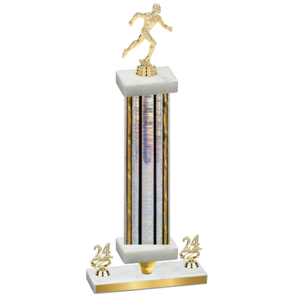 Premium Single Silver Glacier Year Running Trophy