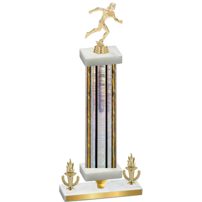 Premium Single Silver Glacier Victory Running Trophy