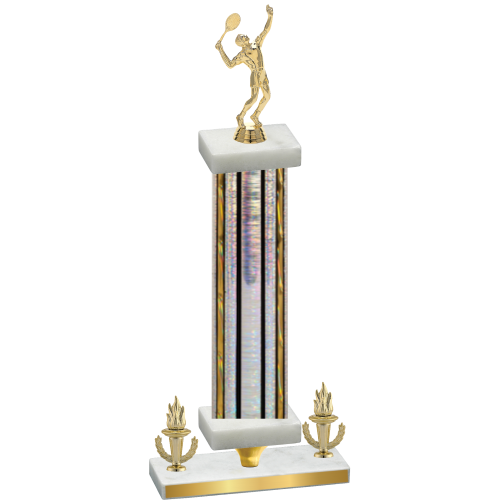 Premium Single Silver Glacier Victory Tennis Trophy