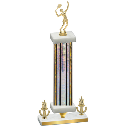 Premium Single Silver Glacier Victory Tennis Trophy