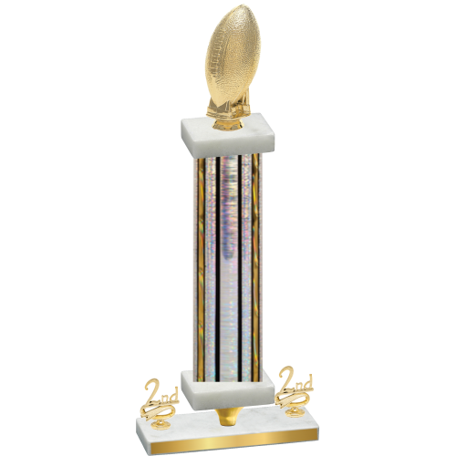 Premium Single Silver Glacier Second Place Football Trophy