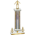 Premium Single Silver Glacier Victory Wrestling Trophy