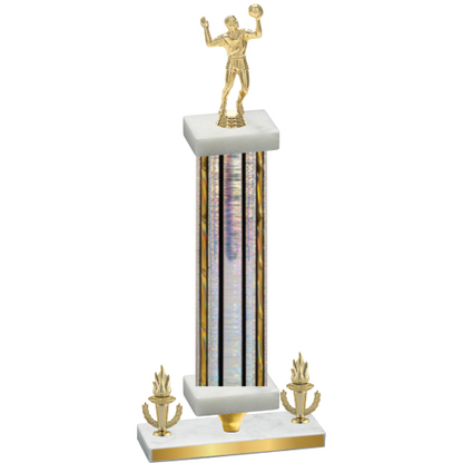 Premium Single Silver Glacier Victory Volleyball Trophy