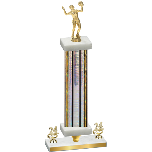 Premium Single Silver Glacier Year Volleyball Trophy