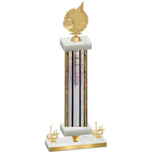 Premium Single Silver Glacier First Place Volleyball Trophy