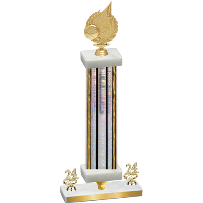 Premium Single Silver Glacier Year Volleyball Trophy