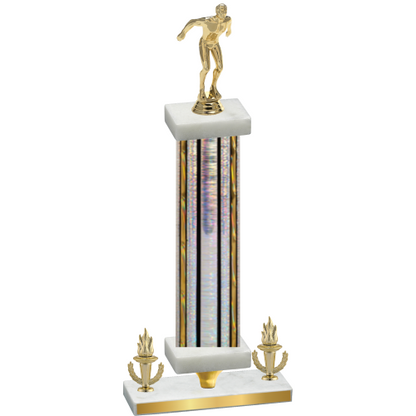 Premium Single Silver Glacier Victory Swimming Trophy