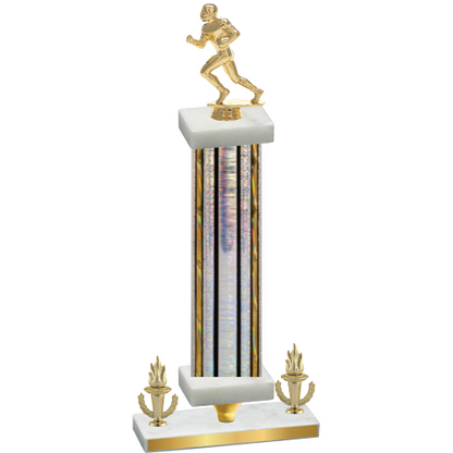 Premium Single Silver Glacier Victory Football Trophy