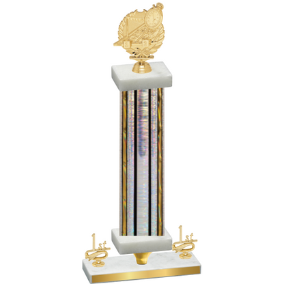 Premium Single Silver Glacier First Place Swimming Trophy