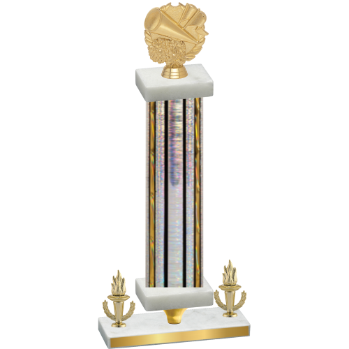 Premium Single Silver Glacier Victory Cheerleading Trophy