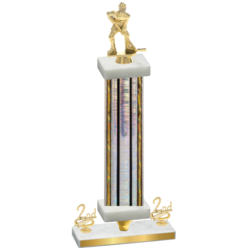 Premium Single Silver Glacier Second Place Hockey Trophy