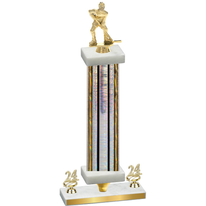 Premium Single Silver Glacier Year Hockey Trophy