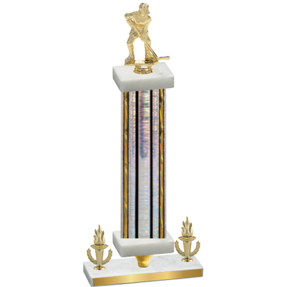 Premium Single Silver Glacier Victory Hockey Trophy