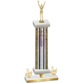Premium Single Silver Glacier Third Place Victory Trophy