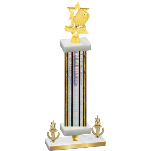 Premium Single Silver Glacier Victory Pickleball Trophy