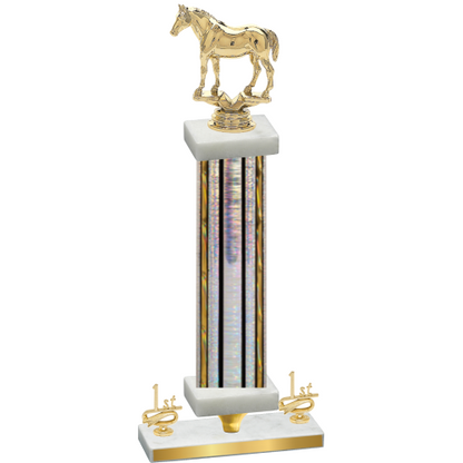 Premium Single Silver Glacier First Place Horses Trophy