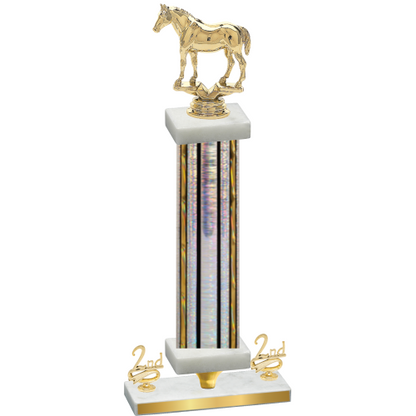 Premium Single Silver Glacier Second Place Horses Trophy