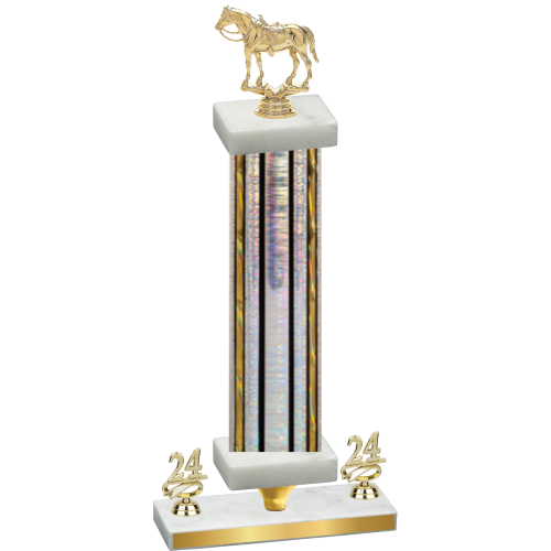 Premium Single Silver Glacier Year Horses Trophy