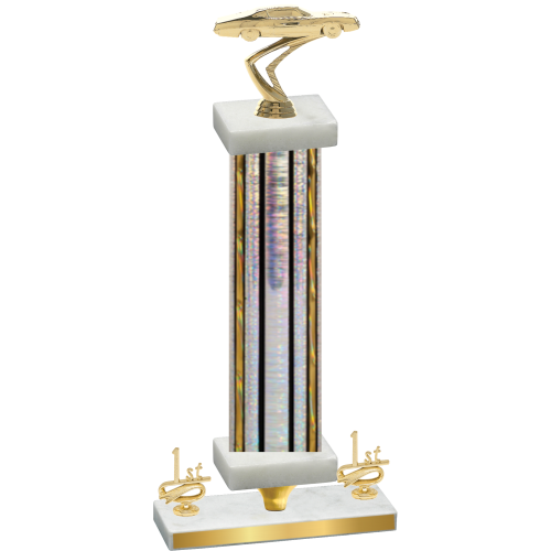 Premium Single Silver Glacier First Place Cars Trophy