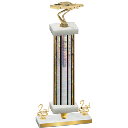 Premium Single Silver Glacier Second Place Cars Trophy