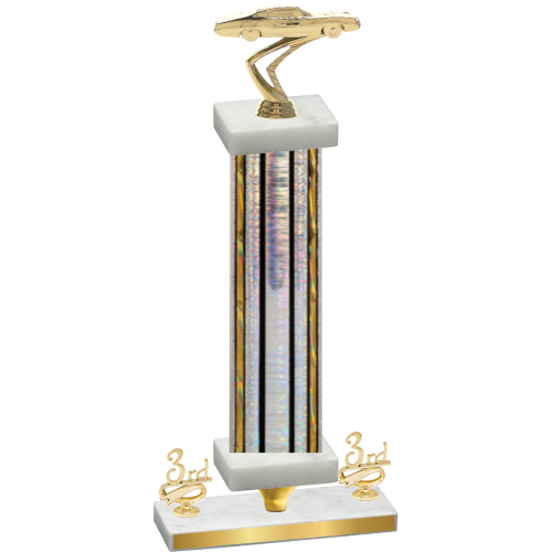 Premium Single Silver Glacier Third Place Cars Trophy