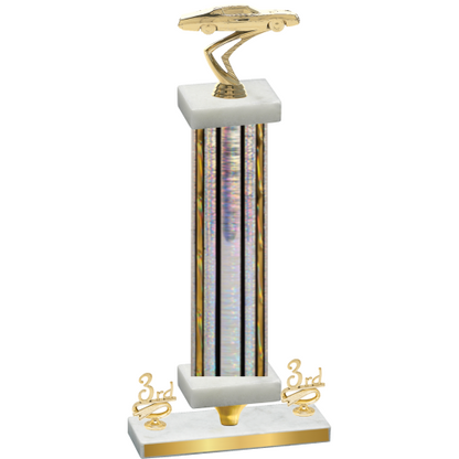 Premium Single Silver Glacier Third Place Cars Trophy