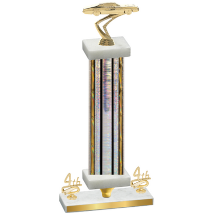 Premium Single Silver Glacier Fourth Place Cars Trophy