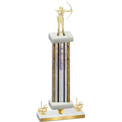 Premium Single Silver Glacier First Place Archery Trophy