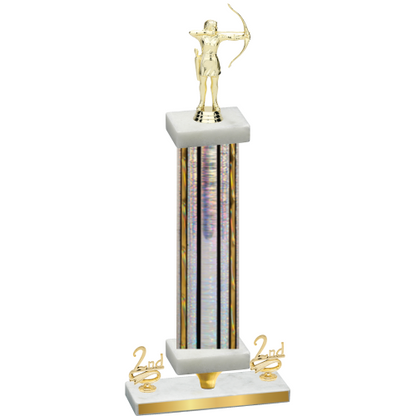 Premium Single Silver Glacier Second Place Archery Trophy