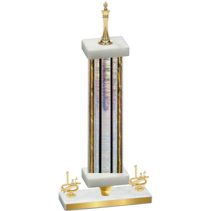 Premium Single Silver Glacier First Place Chess Trophy