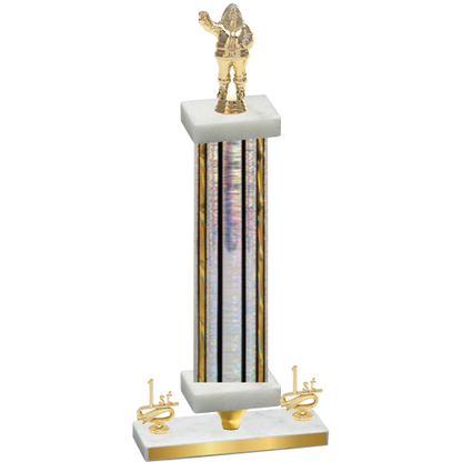 Premium Single Silver Glacier First Place Holiday Trophy