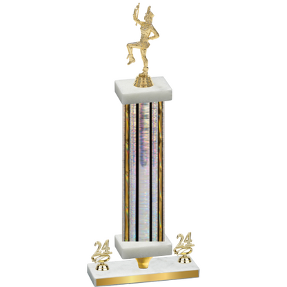 Premium Single Silver Glacier Year Majorette Trophy