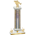 Premium Single Silver Glacier First Place Fishing Trophy
