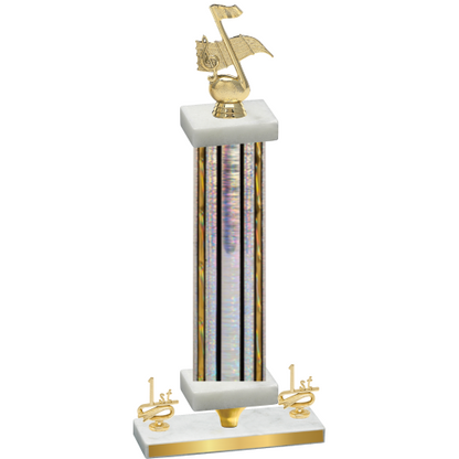 Premium Single Silver Glacier First Place Music Trophy