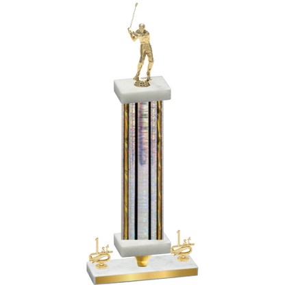 Premium Single Silver Glacier First Place Golf Trophy