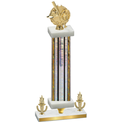 Premium Single Silver Glacier Victory Baseball Trophy