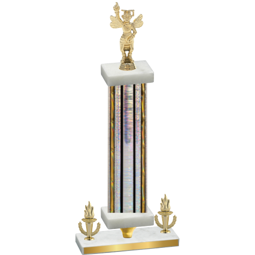 Premium Single Silver Glacier Victory Academics Trophy