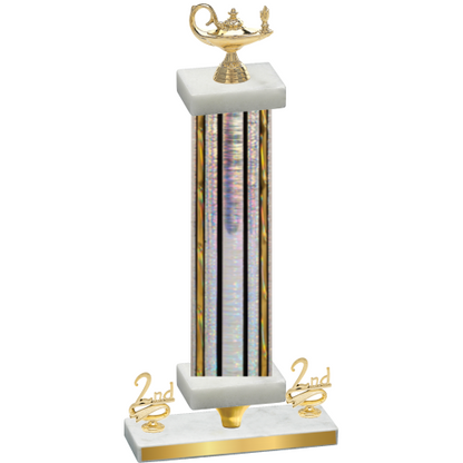 Premium Single Silver Glacier Second Place Academics Trophy