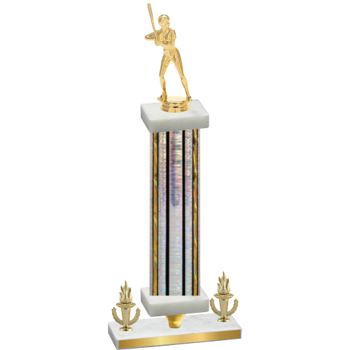 Premium Single Silver Glacier Victory Softball Trophy