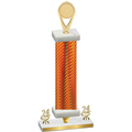 Premium Single Orange Carbon Fiber Year Insert Trophy