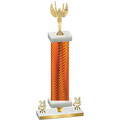 Premium Single Orange Carbon Fiber Year Victory Trophy