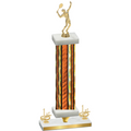 Premium Single Orange Glacier First Place Tennis Trophy