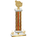 Premium Single Orange Glacier First Place Tennis Trophy
