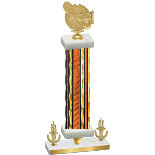 Premium Single Orange Glacier Victory Tennis Trophy