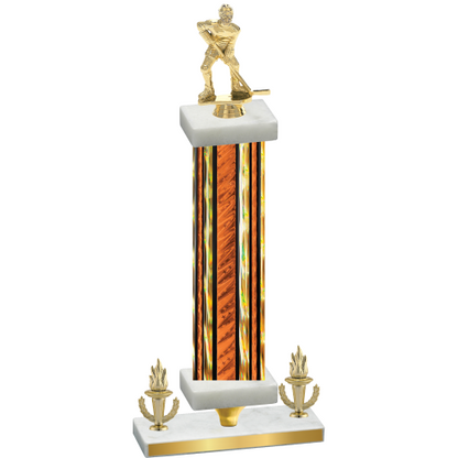 Premium Single Orange Glacier Victory Hockey Trophy