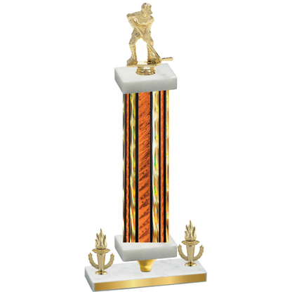 Premium Single Orange Glacier Victory Hockey Trophy